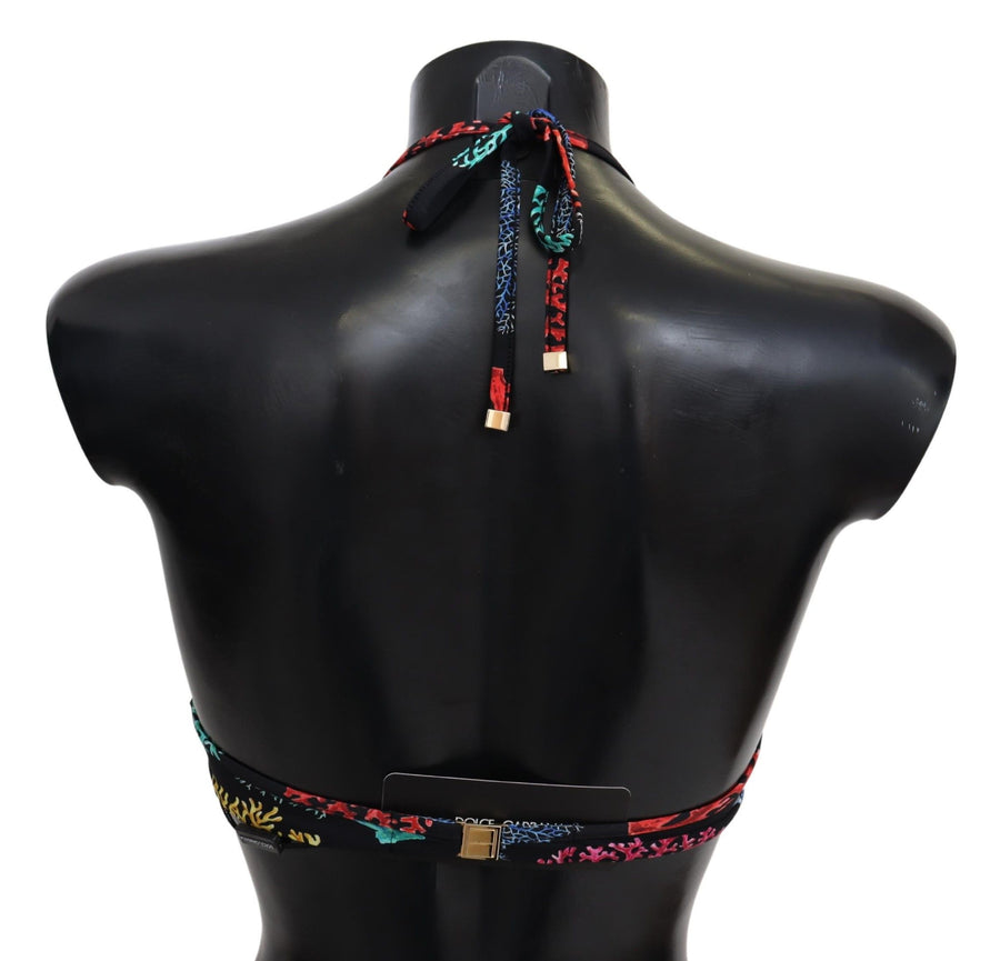 Dolce & Gabbana 75% Nylon 25% Elastane bikini top in black