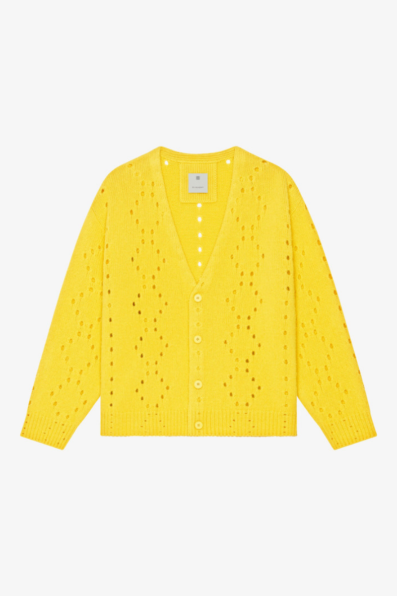 Givenchy Big Cardigan_sunflower Blue,red,yellow Clothing