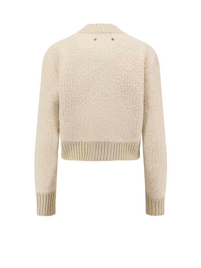 Golden Goose Sweaters Natural White