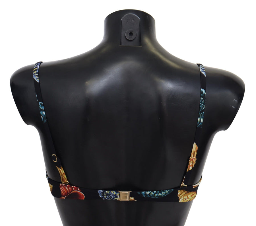 Dolce & Gabbana 75% Nylon bikini top in black