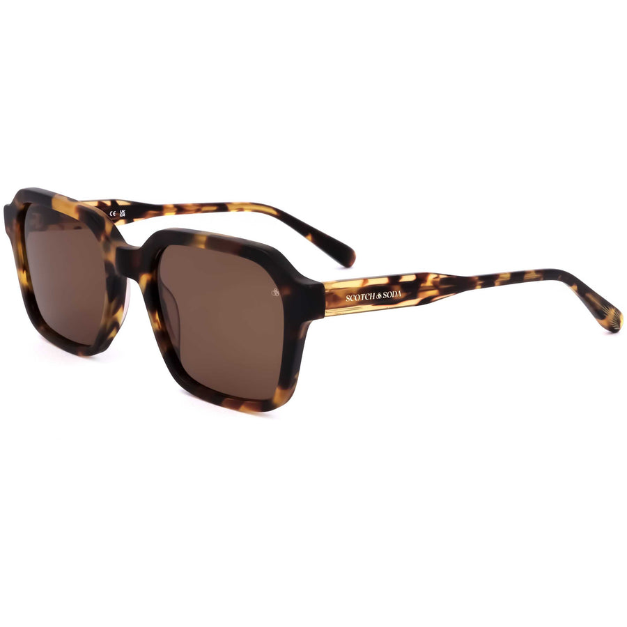 Preloved - Scotch & Soda Mens 51mm Tortoise Sunglasses Ss8008-104-51 One Color