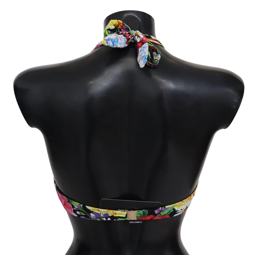 Dolce & Gabbana 75% Nylon bikini top in multicolor