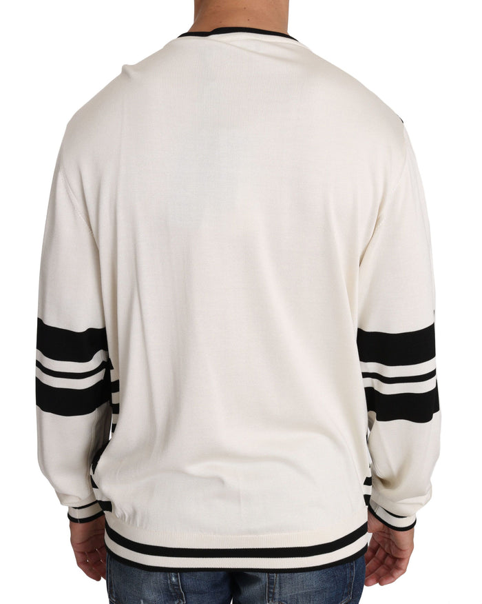 Dolce & Gabbana 68% Silk sweater in black — view 2