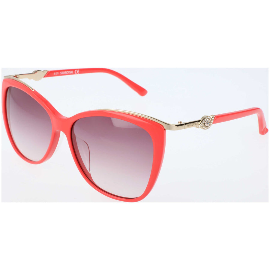 Preloved - Swarovski Womens 57 Mm Red Sunglasses Sk0104f-5766f One Color