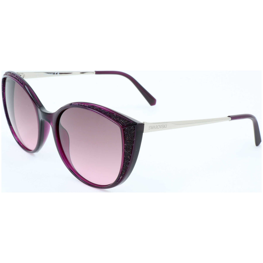 Preloved - Swarovski Womens 55 Mm Shiny Lilac Sunglasses Sk0168-78f One Color