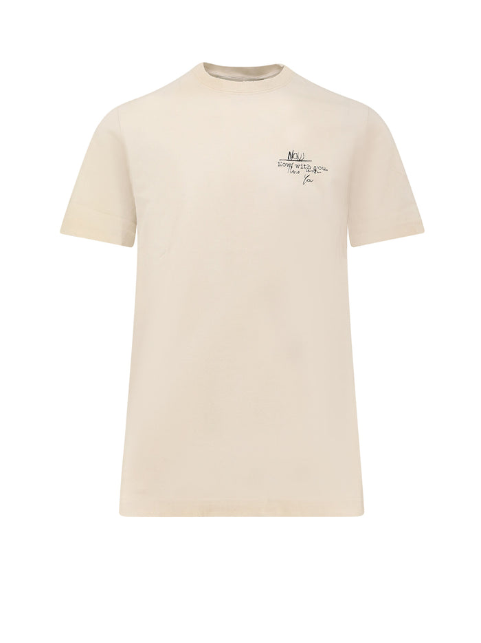Golden Goose T-Shirts And Polos Artic Wolf Cotone