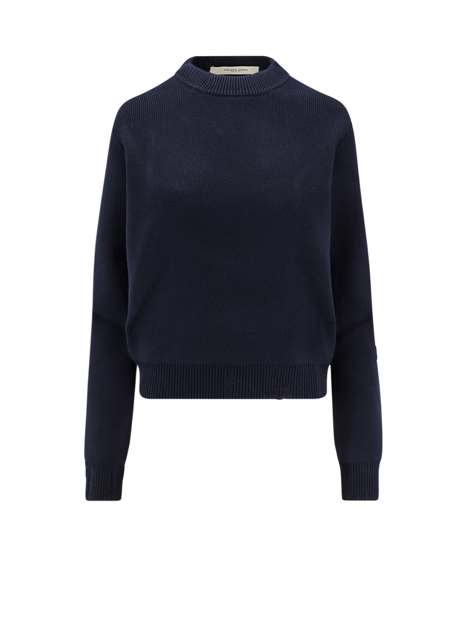 Golden Goose Sweaters Blue Cotone Poliammidica Elastan