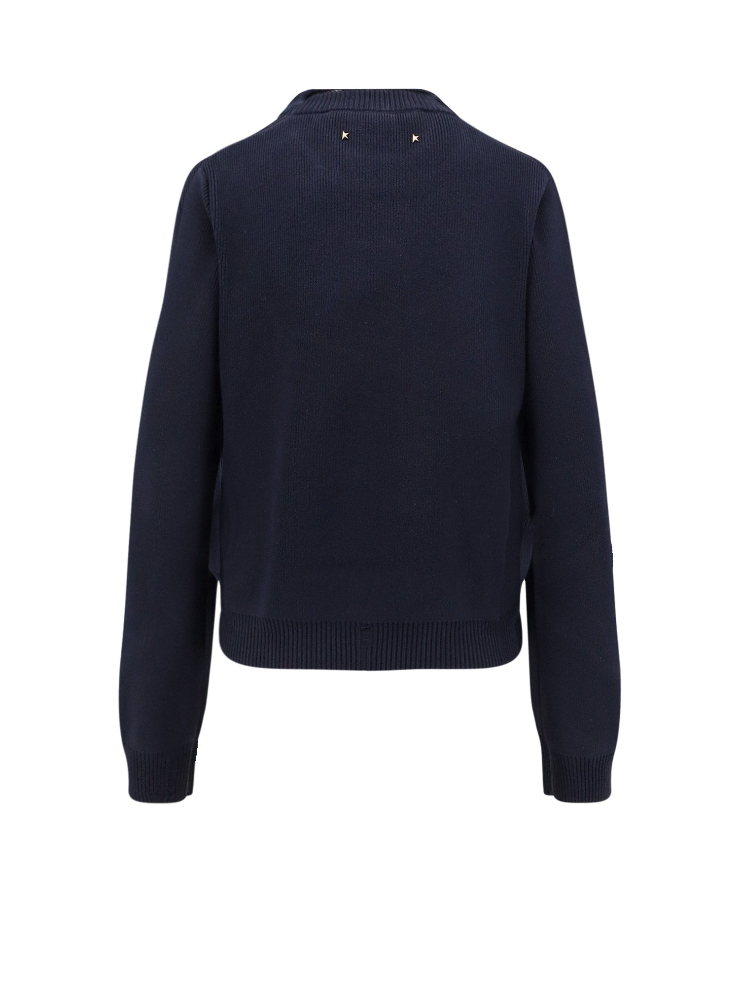 Golden Goose Sweaters Blue Cotone Poliammidica Elastan