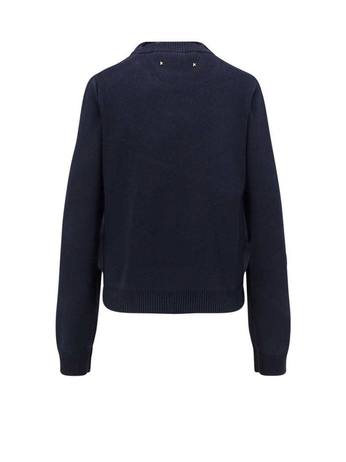 Golden Goose Sweaters Blue Cotone Poliammidica Elastan