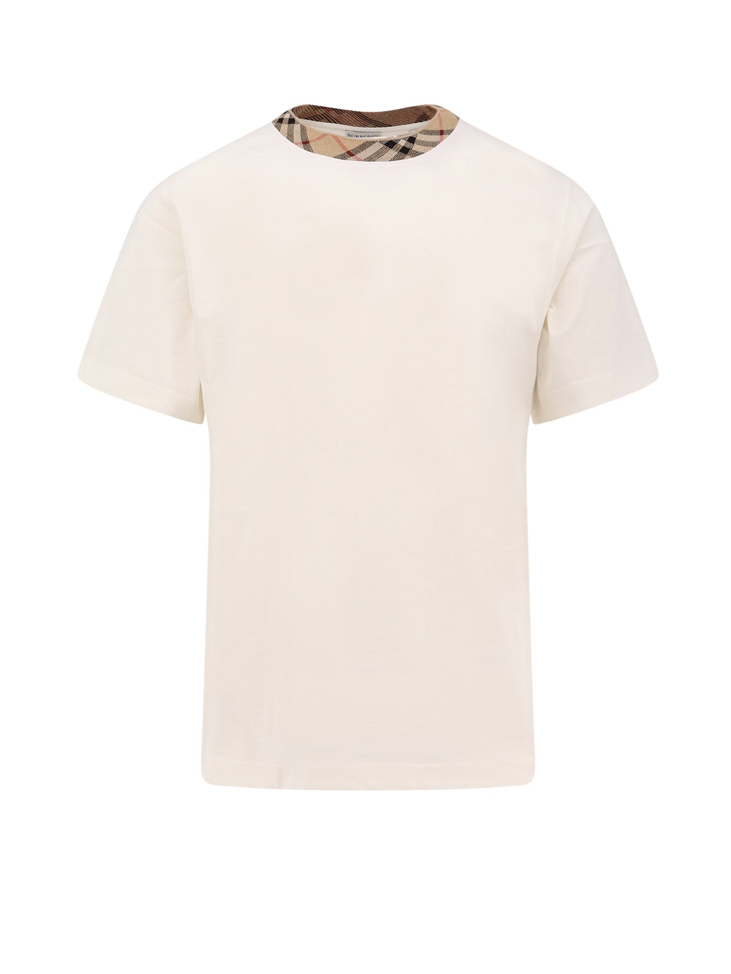 Burberry T-Shirts And Polos Chalk Cotone Organico
