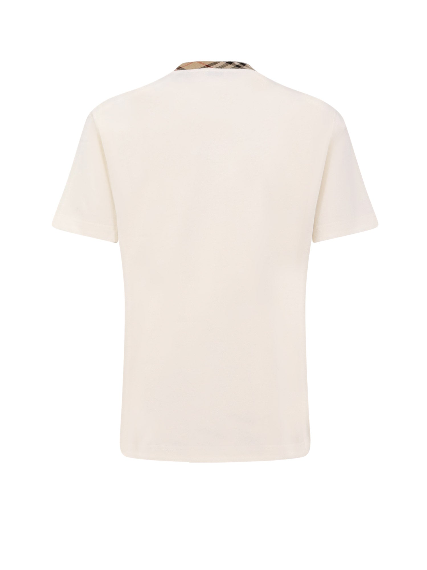 Burberry T-Shirts And Polos Chalk Cotone Organico