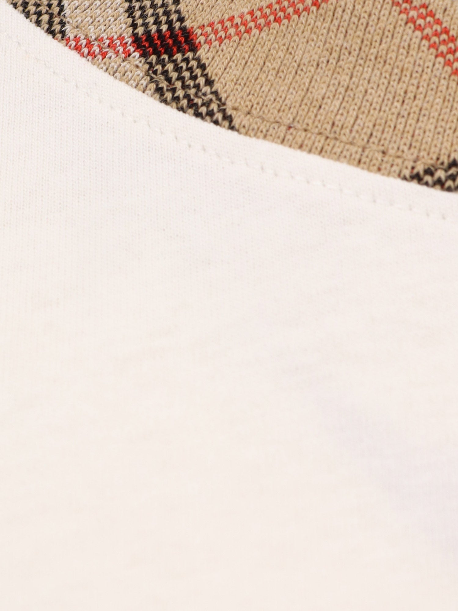 Burberry T-Shirts And Polos Chalk Cotone Organico