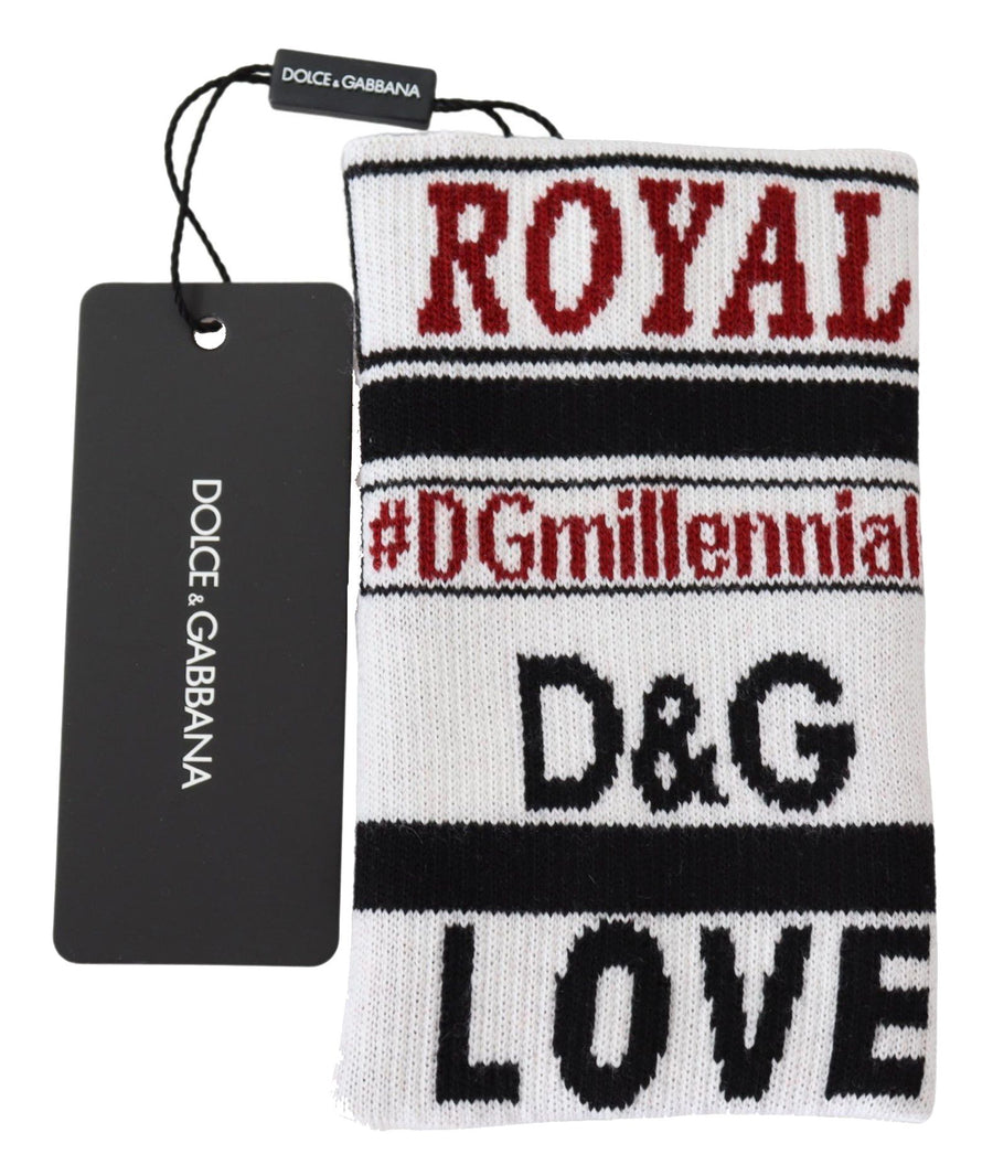 Dolce & Gabbana 90% Virgin Wool wristband in multicolor