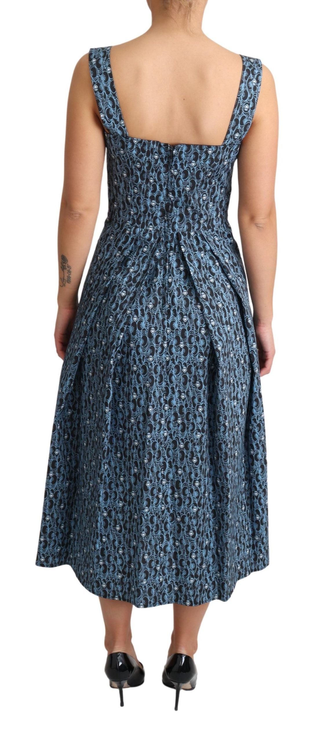 Dolce & Gabbana 98% Cotton dress in blue — view 3