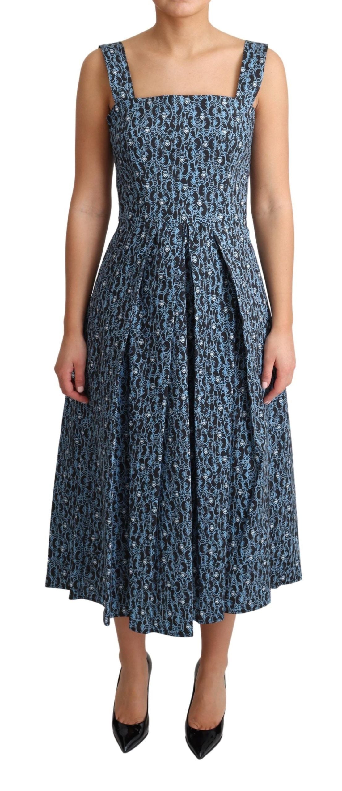 Dolce & Gabbana 98% Cotton dress in blue — view 5