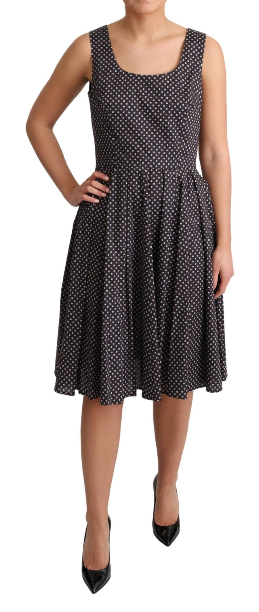 Dolce & Gabbana 96% Cotton dress in black