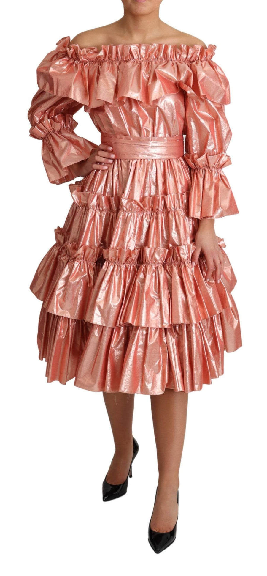 Dolce & Gabbana 62% Cotton dress in pink
