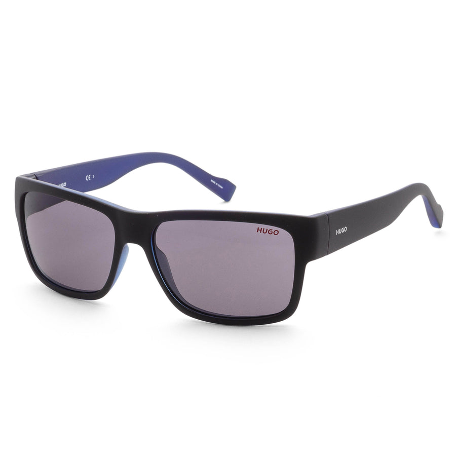 Preloved - Hugo Boss Mens 58mm Matte Black Blue Sunglasses Hg0176-S-0vk-Ir One Color