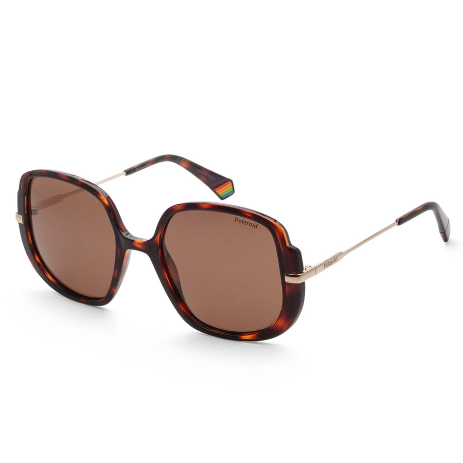 Preloved - Polaroid Womens 53 Mm Havana Sunglasses Polarized Pld6181s-0086-Sp One Color