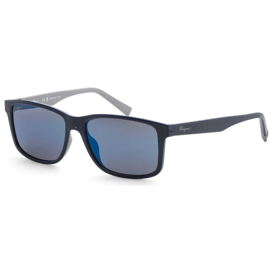 Preloved - Ferragamo Mens Fashion 57mm Blue And Grey Sunglasses Sf938s-435-57 One Color