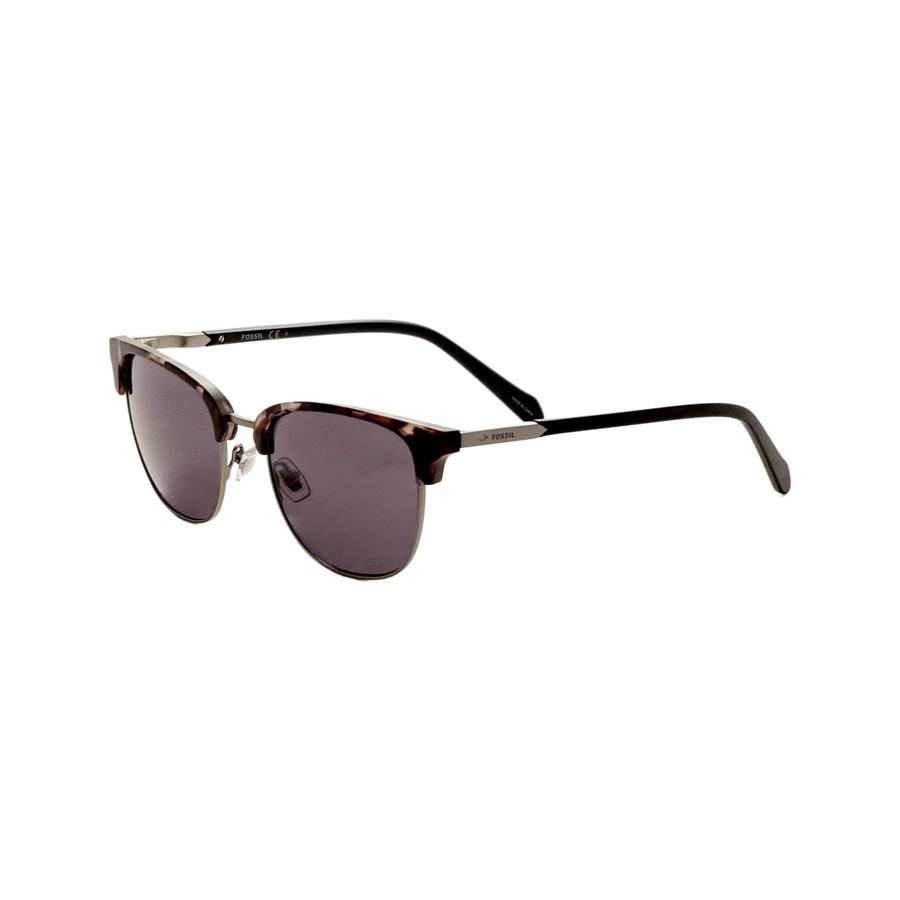 Preloved - Fossil Mens 51mm Grey Havana Ruthenium Sunglasses Fos2113-G-S-8rh-51 One Color
