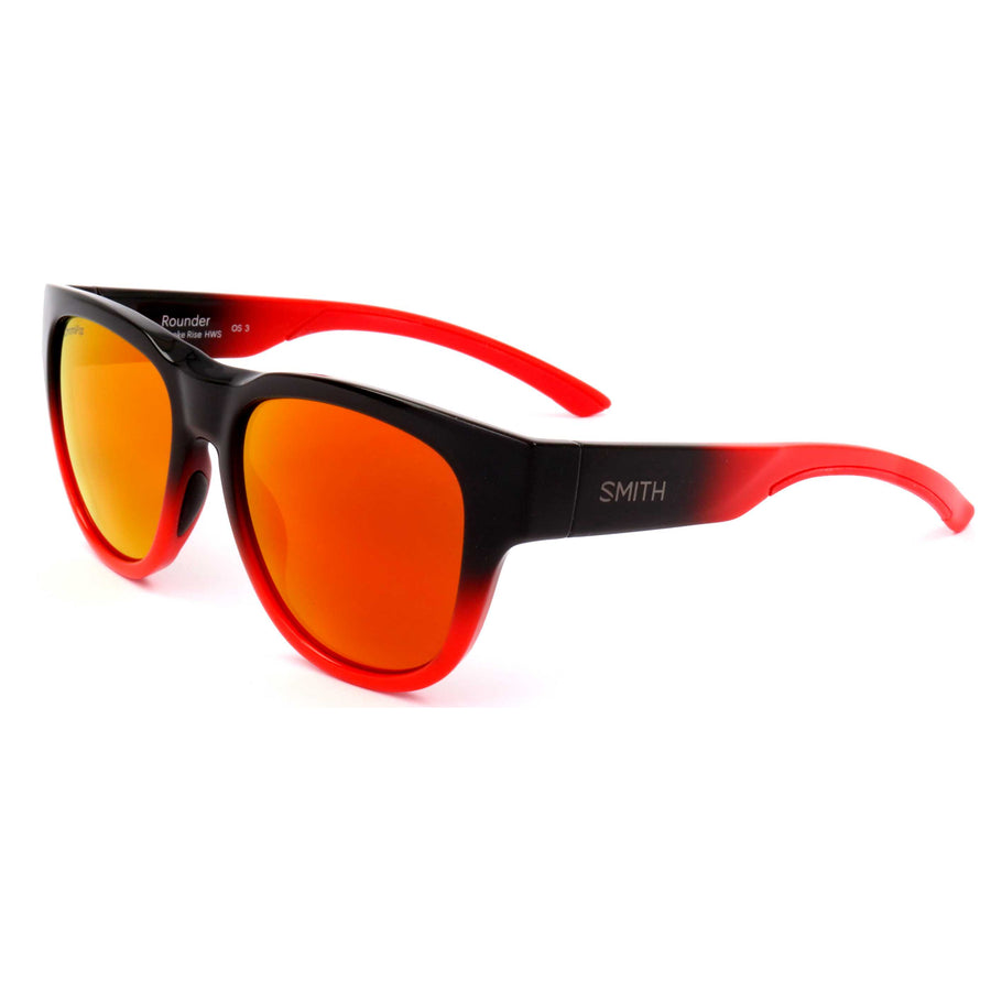 Preloved - Smith Optics Unisex 52 Mm Dark Grey Carbon Red Sunglasses Rounder-Hws-52 One Color
