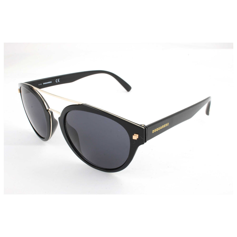 Preloved - Dsquared2 Unisex 52mm Shiny Black Sunglasses Dq0255-01a-52 One Color