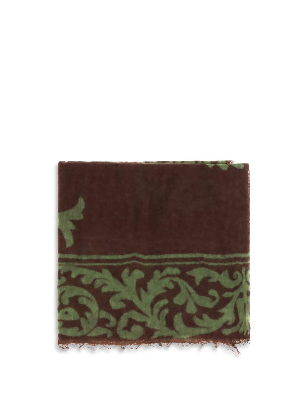 Mirror In The Sky 100% Kashmir/Capra Hircus scarf in brown