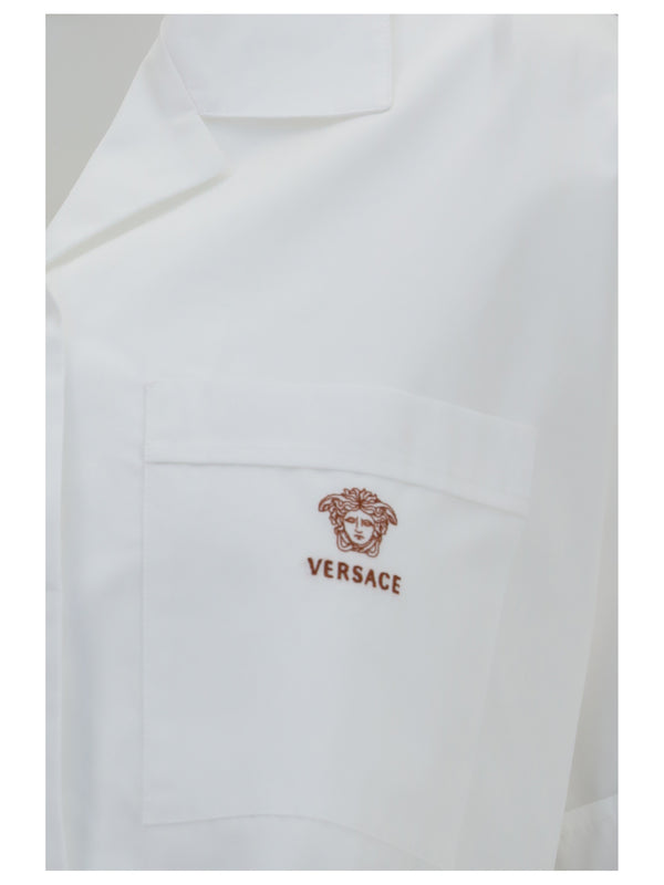 Shirt Cropped Cotton Poplin Optical White