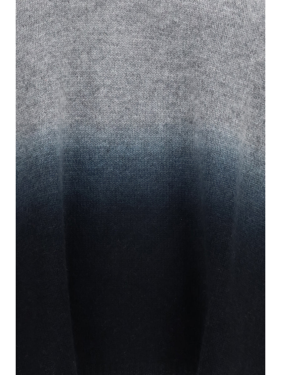 V-Neck Cashmere Sweater Husky-Black Husky/black