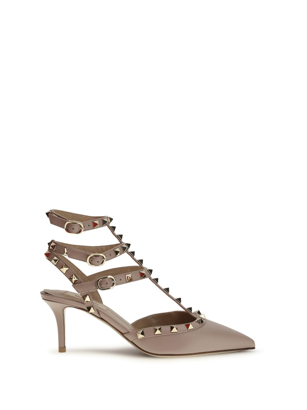 Valentino Garavani Upper: 100% calf leather; Sole: 100% calf leather heel in beige