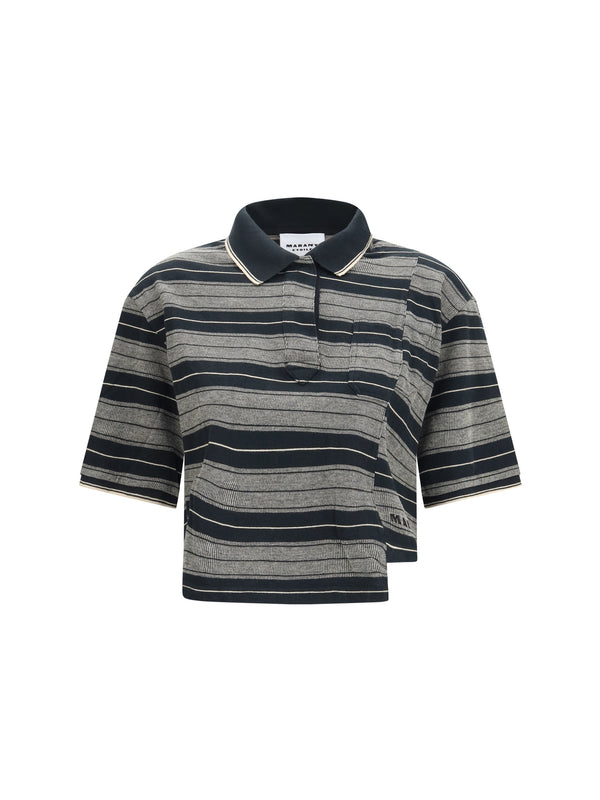 Marant Etoile 100% Cotton polo in black