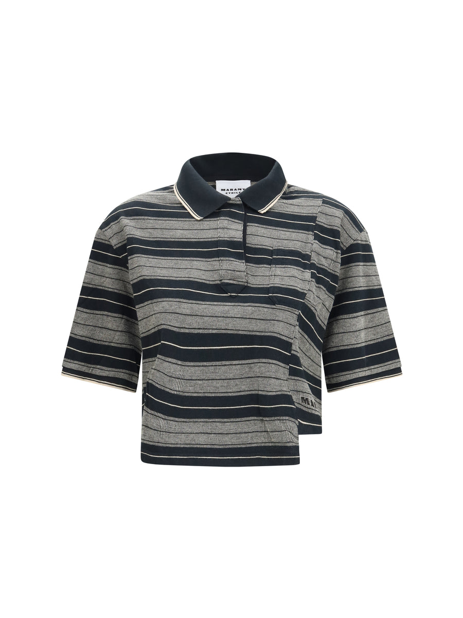 Marant Etoile 100% Cotton polo in black