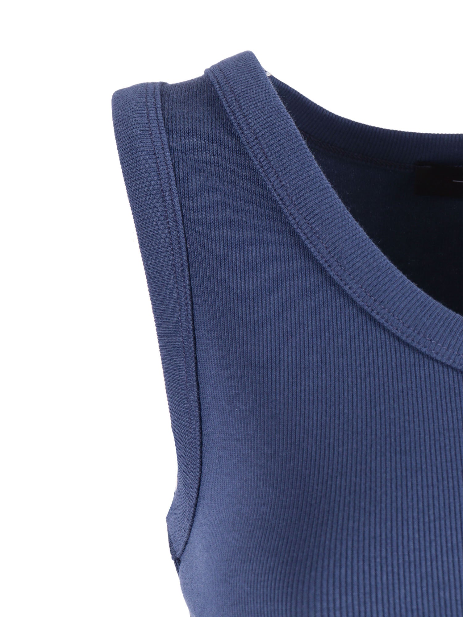 TOP Blue Cotton Elastane