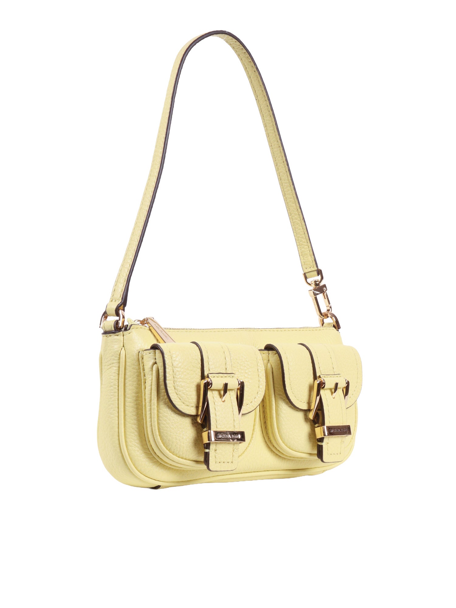 SM CONV POUCHETTE Yellow Cow Leather Handbag
