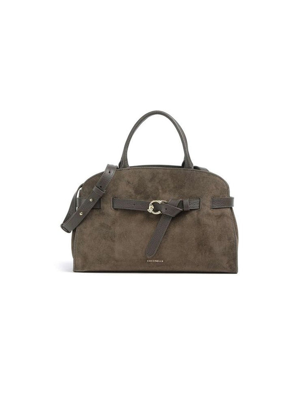 Coccinelle Handbag Mud-Mud Mud/mud Suede Leather/grained Leather Bags / Handbags