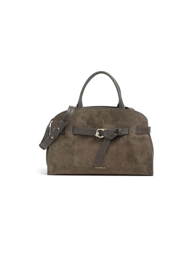 Coccinelle Handbag Mud-Mud Mud/mud Suede Leather/grained Leather Bags / Handbags
