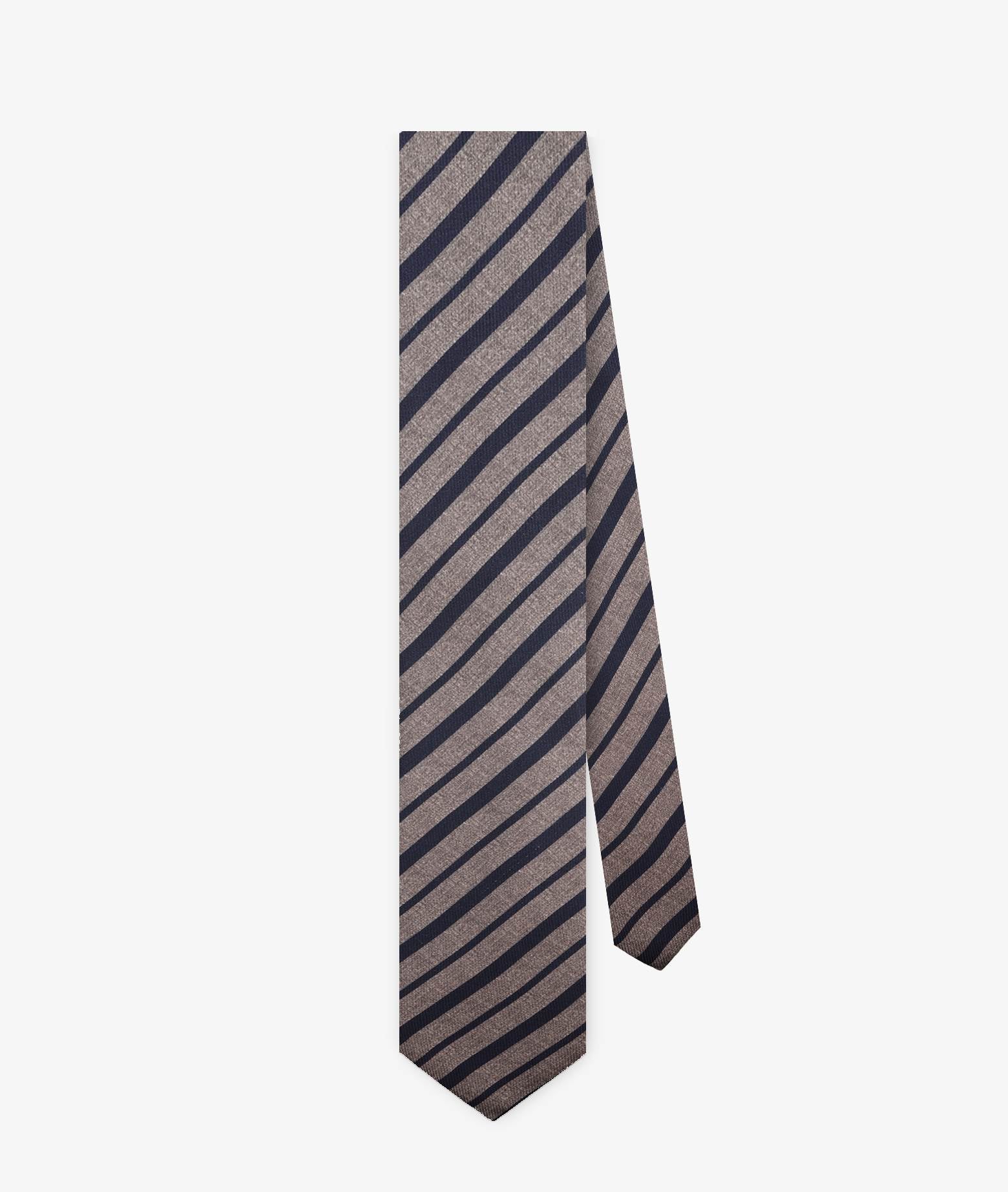 Regimental Tie Gray Big Pattern