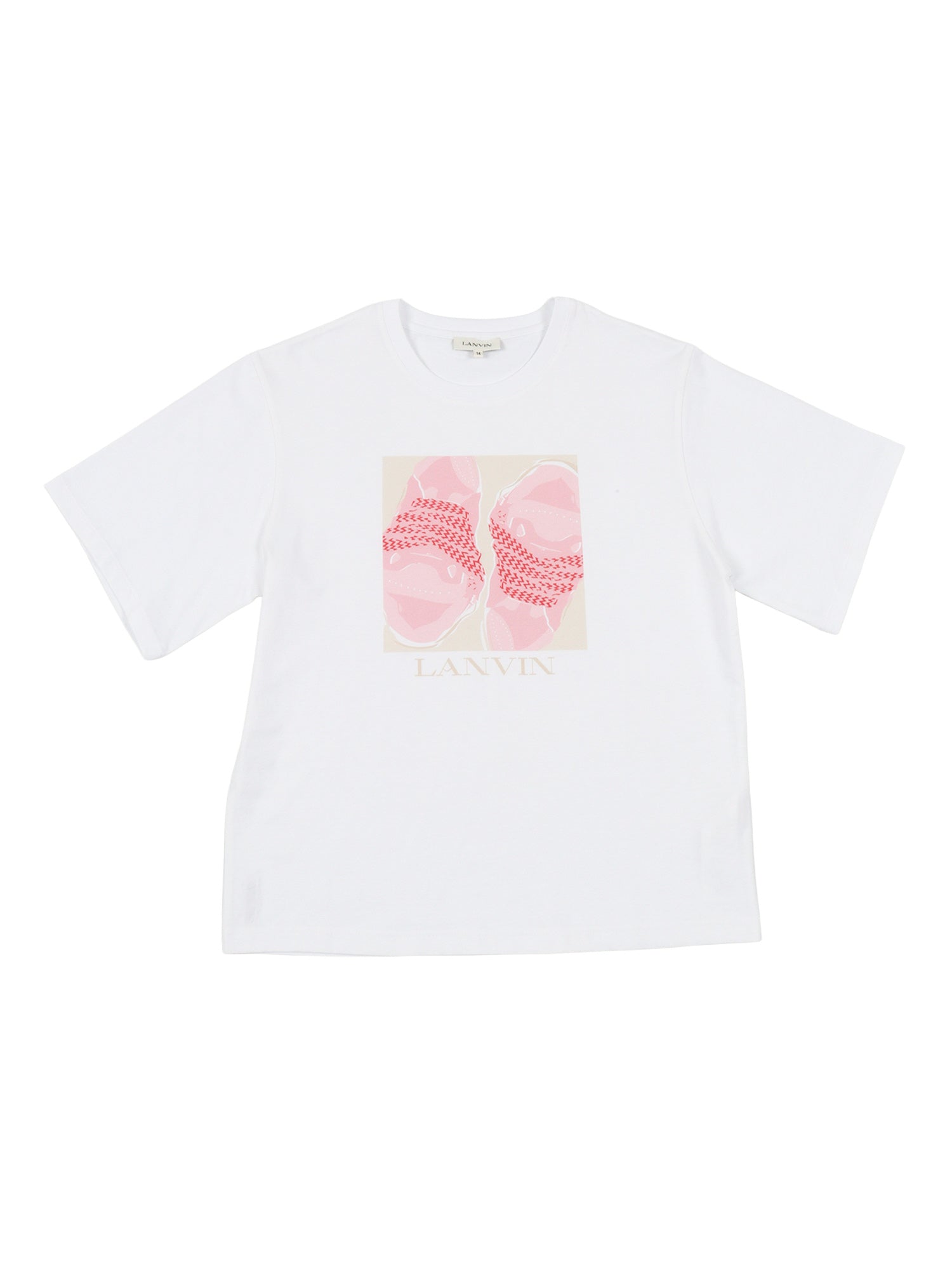 T-SHIRT White Cotton Fabric 2 Short Sleeves