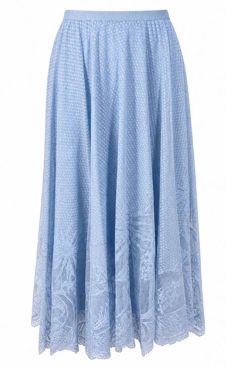 Fabiana Filippi Skirts Azzurro Cielo Cottone Pa