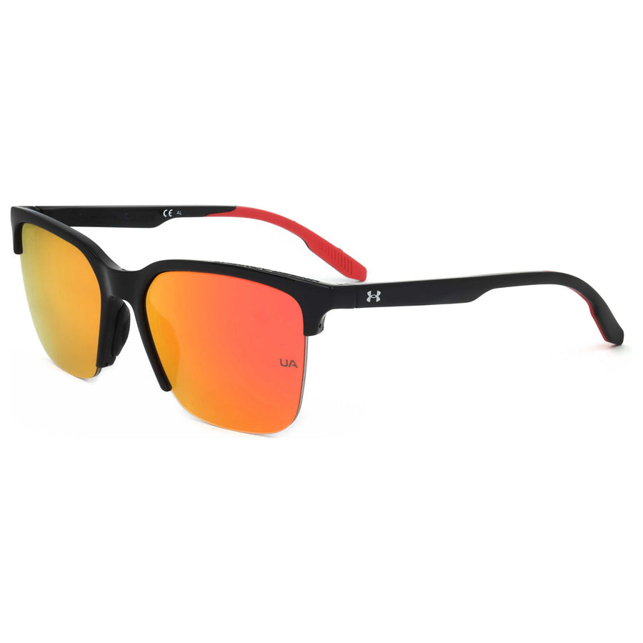 Preloved - Under Armour Mens 55mm Black Red Sunglasses Uaphenom-Oit-55 One Color