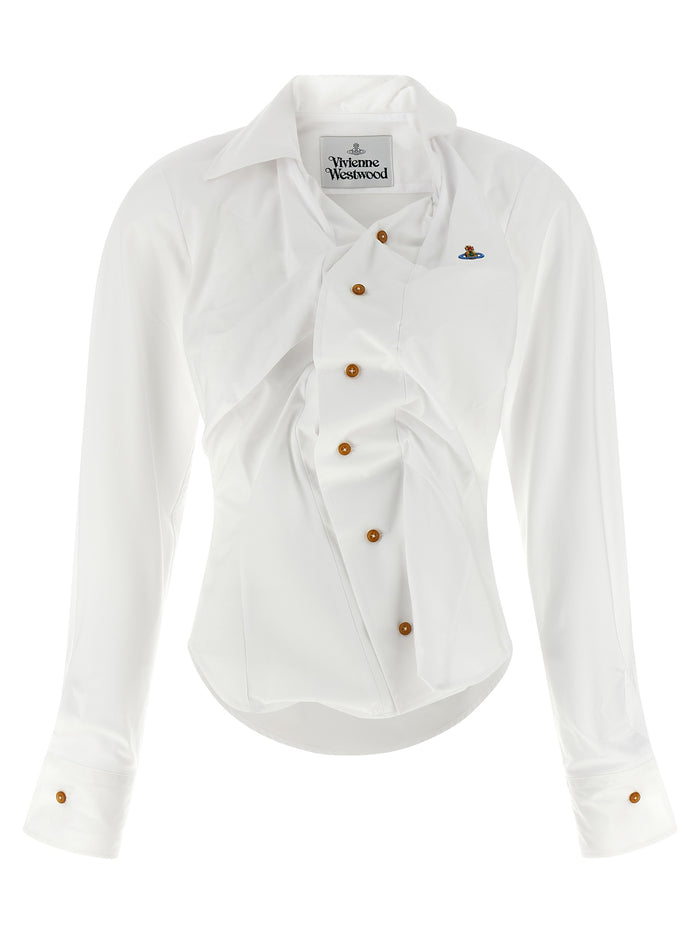 Drunken shirt White Cotton Shirt, Blouse