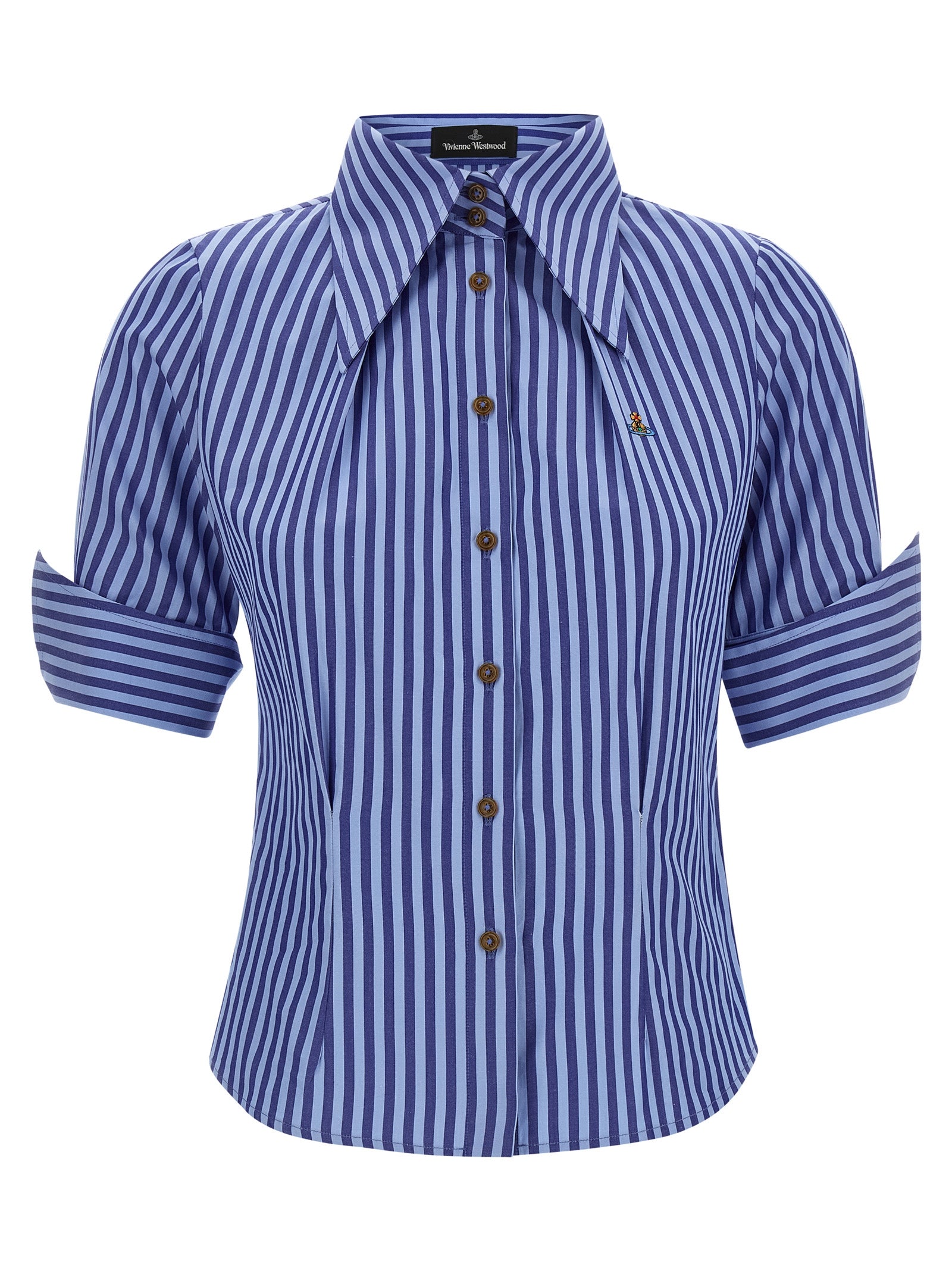 Violin shirt Blue Cotton Shirt, Blouse