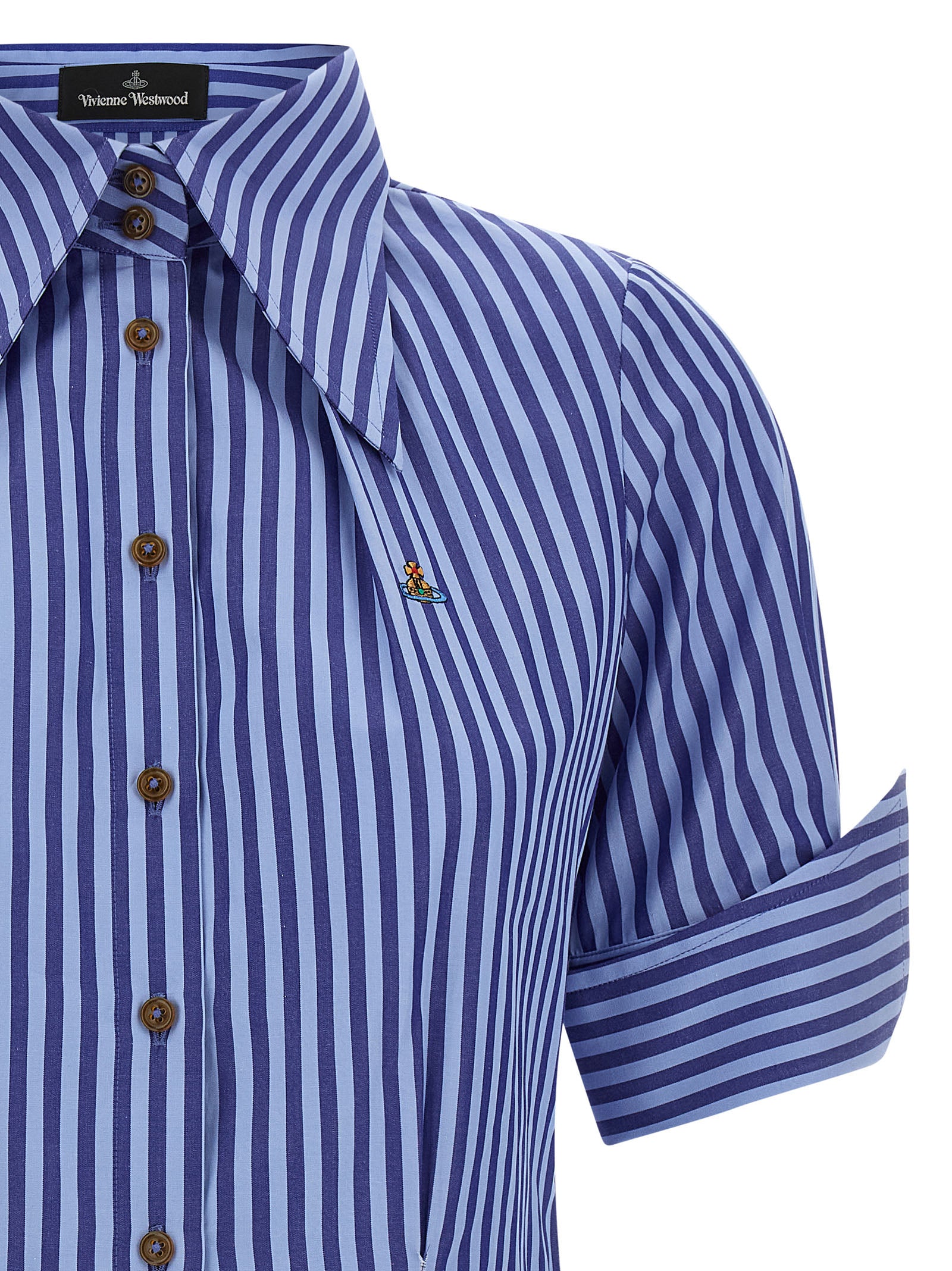 Violin shirt Blue Cotton Shirt, Blouse