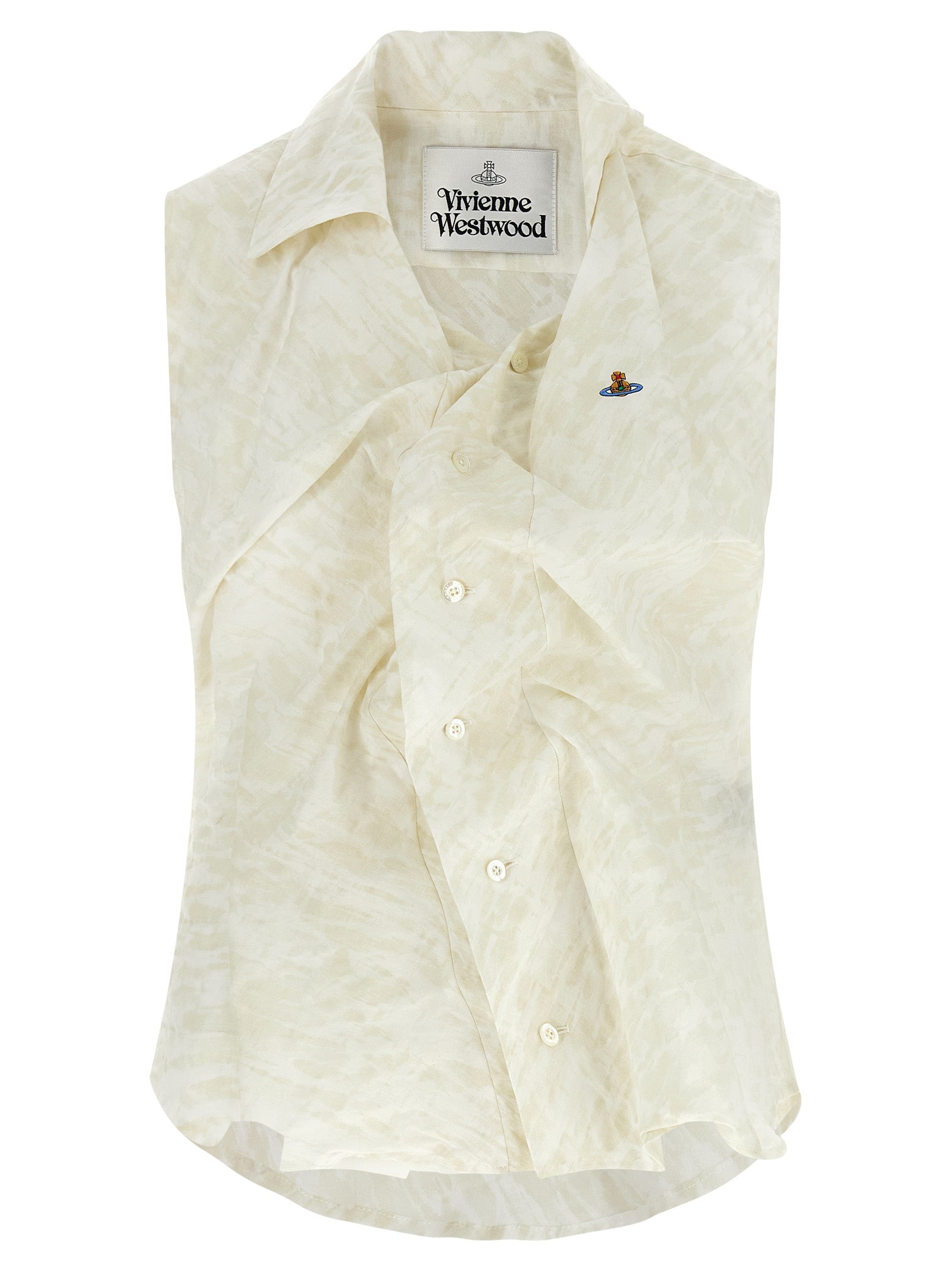 Drunken Shirt Beige Cotton Shirt, Blouse