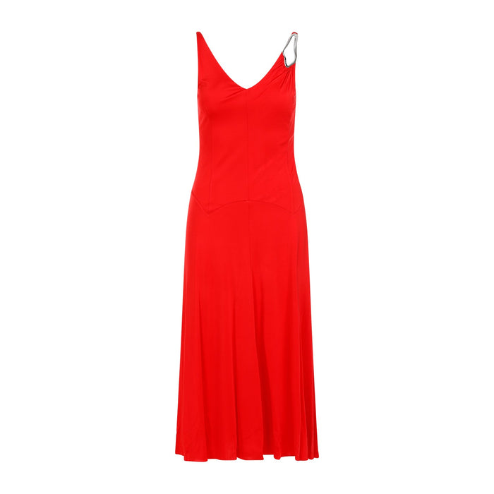 Lanvin Sleeveless A-Line Midi Dress Viscose