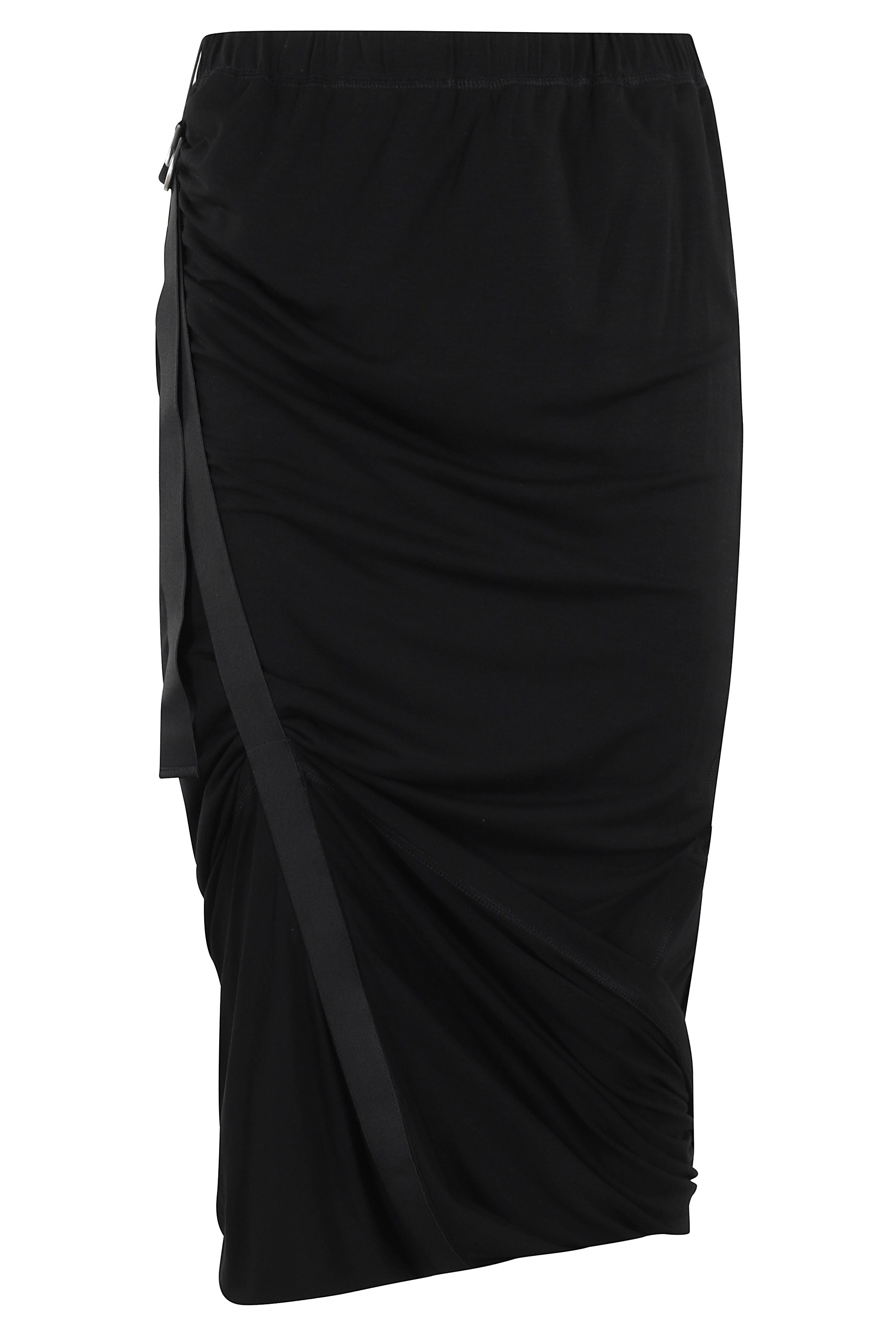 Wind Skirt Black Lyocell Gonna