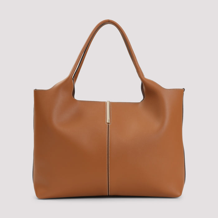 Ebr Shopping Tote Bag Nude & Neutrals Calf Leather
