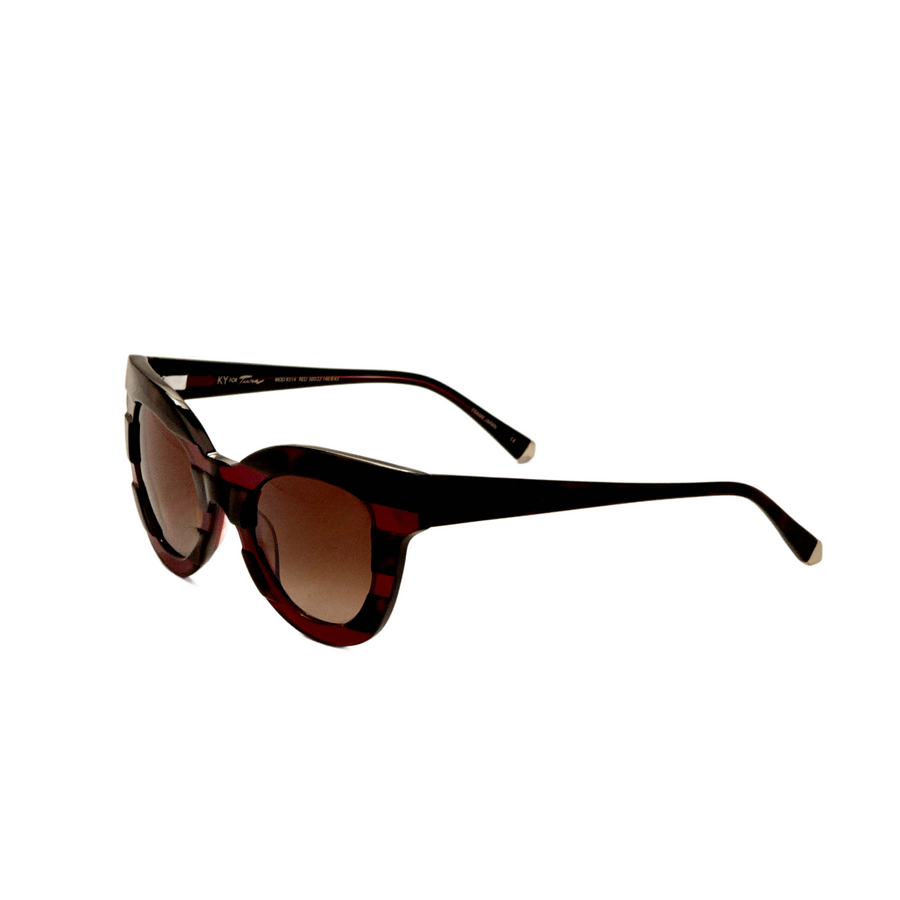 Preloved - Kate Young Christy Womens 50mm Red Tortoise Sunglasses K514-Red-50 One Color
