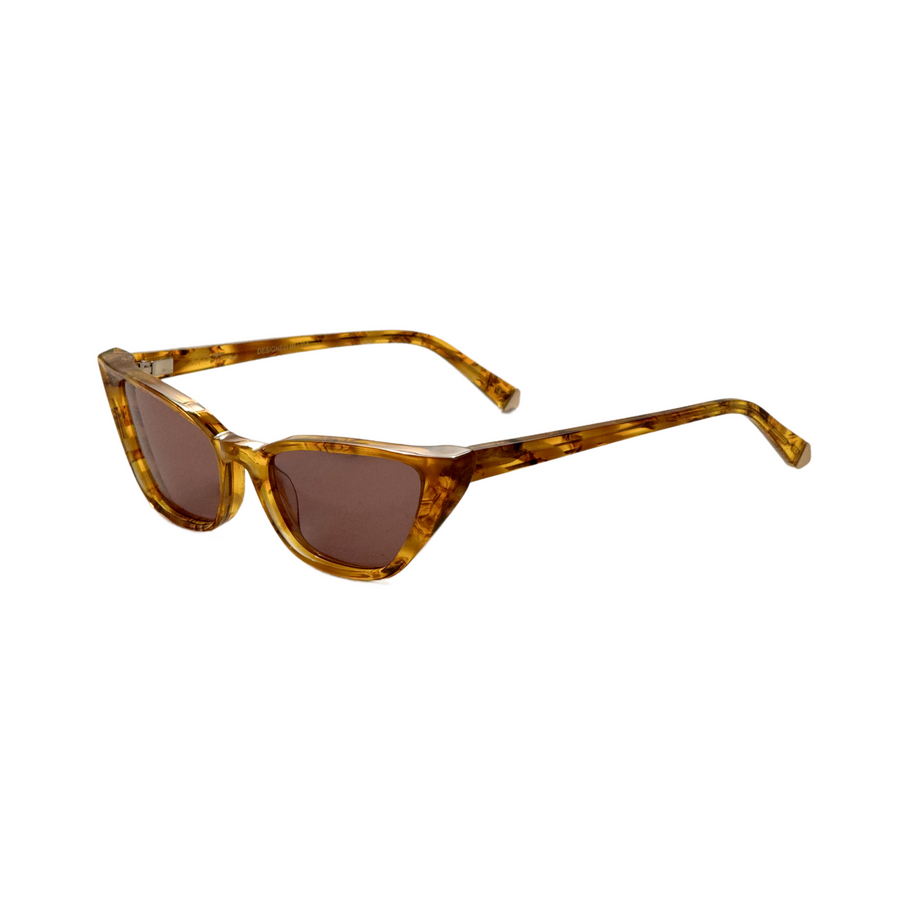 Preloved - Kate Young Fawn Womens 54mm Amber Tortoise Sunglasses K557-Amb-54 One Color
